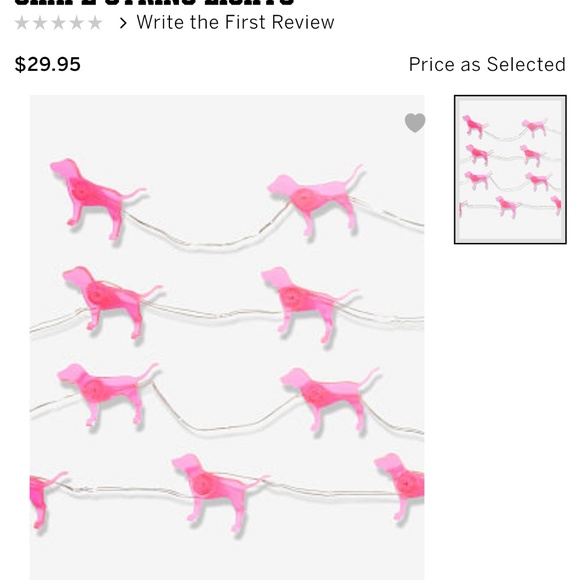 PINK dog string lights - Picture 2 of 3